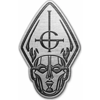 Ghost kovový odznak 40x22 mm, Papa Head