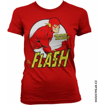 Dámské tričko The Flash tričko, Fastest Man Alive Girly, dámské S