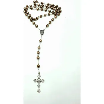 Růženec Růženec č.8 hnědé perle
