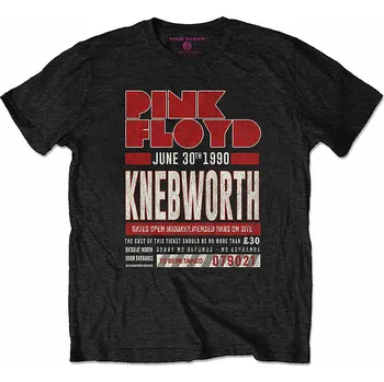 Pánské tričko Pink Floyd tričko, Knebworth '90 Red Black, pánské XL