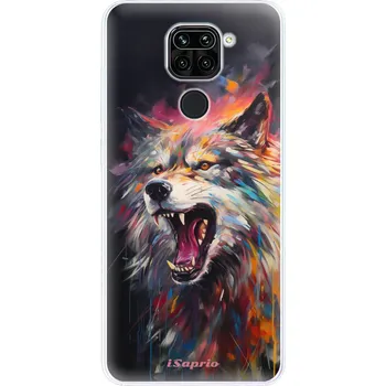 Pouzdro na mobilní telefon Odolné silikonové pouzdro iSaprio - Abstract Wolf - Xiaomi Redmi Note 9