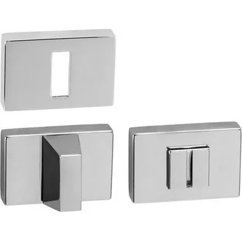 Dveřní kování TI - ROZETA - RT rozety BBQ OC - ​​Chrom lesklý (03)