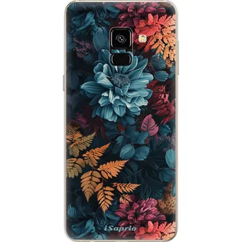 Odolné silikonové pouzdro iSaprio - Gloomy Flowers - Samsung Galaxy A8 2018