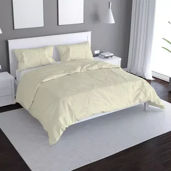 Povlečení Saténové povlečení Bílá slonová kost - Sablio - 140x220 / 90x70