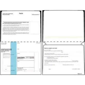 Obálka Obálka DORUčENKA modrý pruh B6