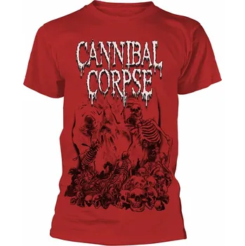 Cannibal Corpse tričko, Pile Of Skulls 2018 Red, pánské M