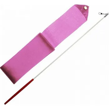 Stuha Gymnastická stuha + tyčka světle růžová