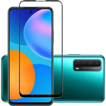 3x Picasee 3D tvrzené sklo s rámečkem pro Huawei P Smart 2021 - černé - 2+1 zdarma