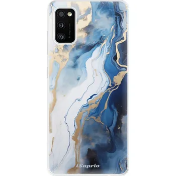 Pouzdro na mobilní telefon Odolné silikonové pouzdro iSaprio - Blue White Marble - Samsung Galaxy A41