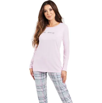 Dámské pyžamo Dámské pyžamo ITALIAN FASHION GLAMOUR růžová/print L 0