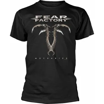 Pánská móda Fear Factory tričko, Mechanize BP Black, pánské S