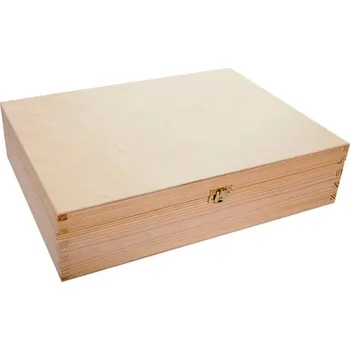 Úložný box Dřevěný box 40x30x10 materiál borovice - bez povrchové úpravy HS-Z-61543-7