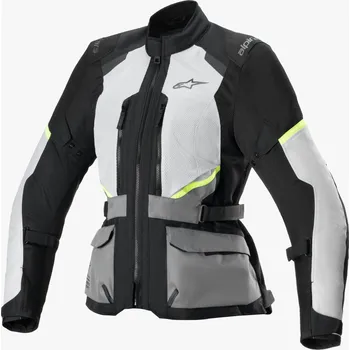 Moto bunda Bunda STELLA ANDES AIR DRYSTAR, ALPINESTARS, dámská (světle šedá/tmavě šedá/černá/žlutá fluo) 2026 (Velikost: XL)
