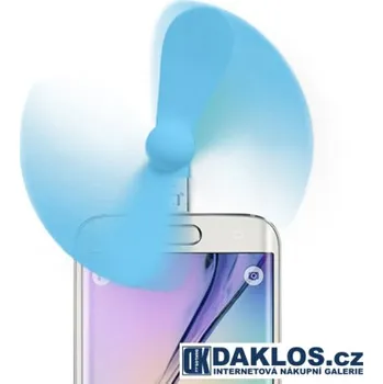 Domácí ventilátor Micro USB větráček / chladič / ventilátor Zelená