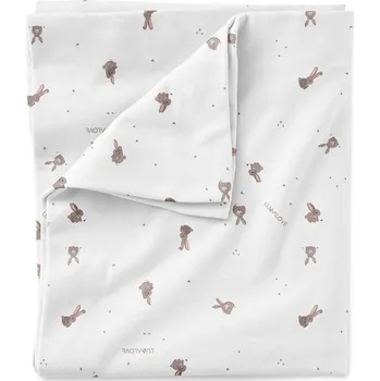 Povlečení Lullalove Povlečení z bavlněného saténu 140 x 200 cm - Králíček
