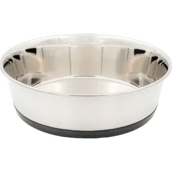 Miska pro psa Psí miska z nerezové oceli a silikonovým dnem Hundra misky: 2,8 l