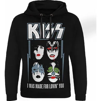 Pánská mikina KISS mikina, I Was Made For Lovin' You Black, pánská L