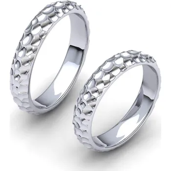 Prsten Snubní prsteny tepané SN20002 Materiál: Bílé zlato 14kt