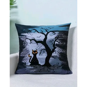 Povlak na dekorativní polštářek Povlak na polštář " Kočka pod stromem"