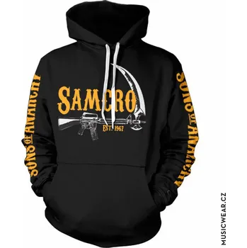 Pánská mikina Sons of Anarchy mikina, SAMCRO Est. 1967 Black, pánská S