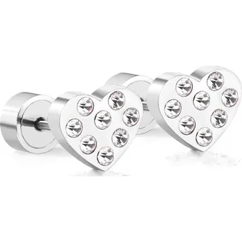 Náušnice Dívčí náušnice se zirkony - 163AS