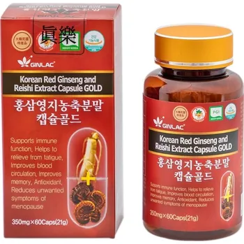 Zdraví Ženšenové kapsle GINLAC GOLD - 60 ks