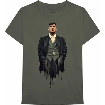 Pánská móda Peaky Blinders tričko, Dripping Tommy Green, pánské M