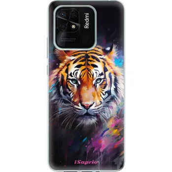 Pouzdro na mobilní telefon Odolné silikonové pouzdro iSaprio - Abstract Tiger - Xiaomi Redmi 10C