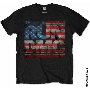 Pánská móda Run DMC tričko, Americana Logo, pánské XXL