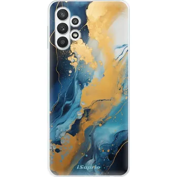 Pouzdro na mobilní telefon Odolné silikonové pouzdro iSaprio - Blue Gold Marble - Samsung Galaxy A32 5G
