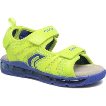 Chlapecká obuv Dětské letní boty GEOX J SANDAL ANDROID BOY FLUO YELLOW/ROYAL - 30
