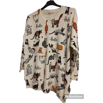 Dámský svetr Dámský svetr s kočkami