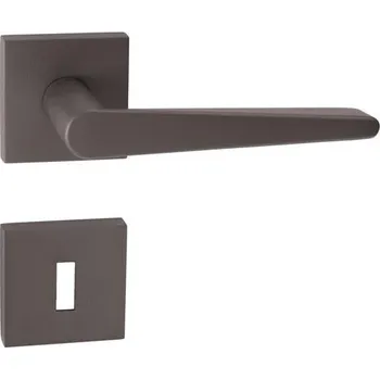 Dveřní kování TI - SECO - HR 1964Q bez spodní rozety, klika/klika T - Titan (141)