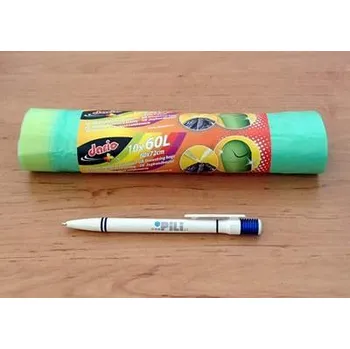 Pytle na odpadky Pytle na odpad 60 l zelené zatahovací. Cena=10ks