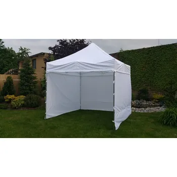 Zahradní stan Nůžkový stan 3x3m PROFI Steel bílý s boky