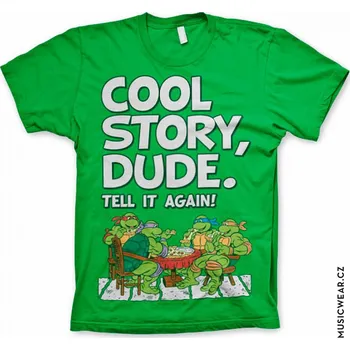Pánské tričko Želvy Ninja tričko, Cool Story Dude, pánské XL