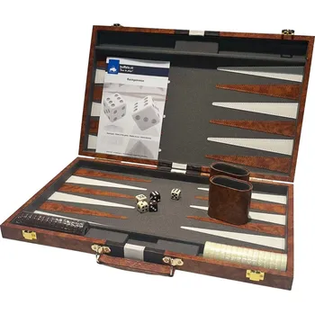 Volný čas buffalo Backgammon Piping Brown 38 x 24 cm