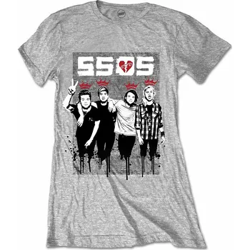 Dámské tričko 5 Seconds of Summer tričko, 2 Finger Dripped, dámské M