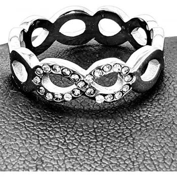 Prsten Dámský ocelový prsten - Nekonečno vel. 8