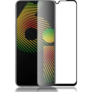 3x Picasee 3D tvrzené sklo s rámečkem pro Realme 6i - černé - 2+1 zdarma