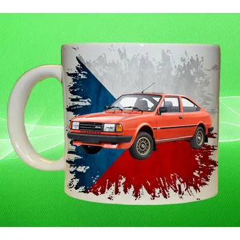 hrnek s autem České auta 38 75ml (hrneček s osobním autem České výroby)