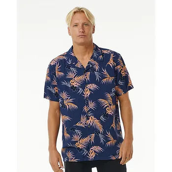 Pánská košile Košile Rip Curl SURF REVIVAL FLORAL S/S SHIRT Washed Navy velikost M
