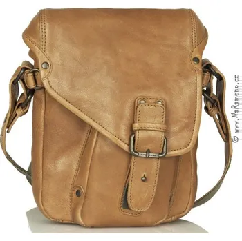 Malý světle hnědý messenger Aunts and Uncles na rameno s oddělením na tablet Clyde