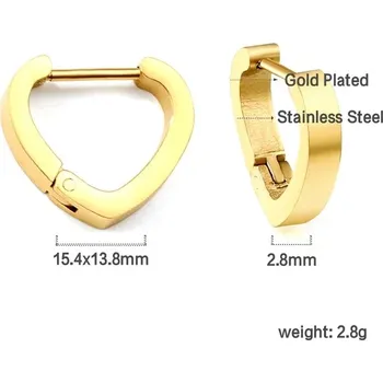 Náušnice Nerezové náušnice geometrických tvarů - 199G