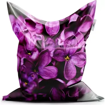 Sedací pytel Sedací vak Classic Fialové květy - Sablio - 150x100 cm