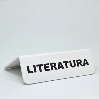 Zarážka na knihu Rozřaďovač s nápisem - LITERATURA