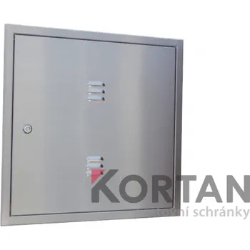 Revizní dvířka Revizní dvířka na plynoměr s větracími žebry - HUP - 460x460 mm - NEREZ