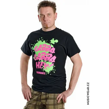 Pánská móda Ramones tričko, Gabba Gabba Hey, pánské M
