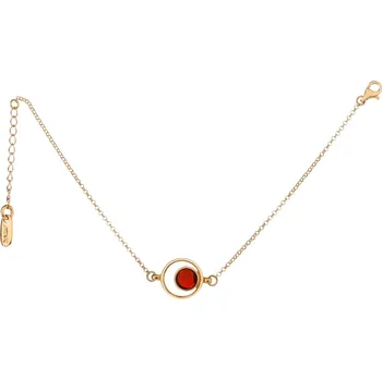 Náramek Stříbrný náramek s jantarem - kurh - AP528-5054