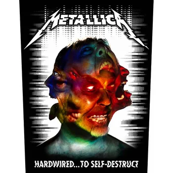 Nášivka Metallica nášivka na záda 30x27x36 cm, Hardwired To Self Destruct